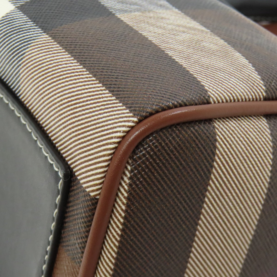 BURBERRY Handbag PVC Brown