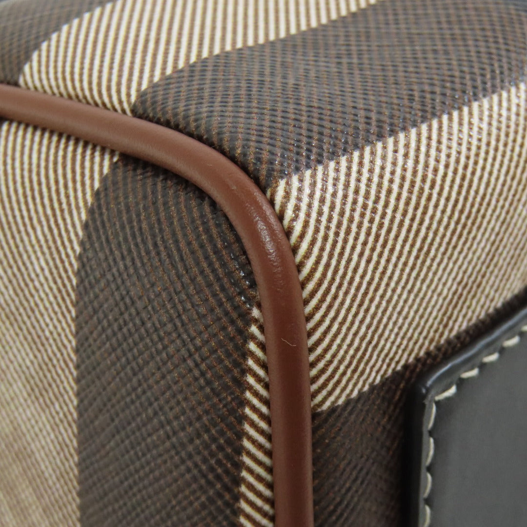 BURBERRY Handbag PVC Brown