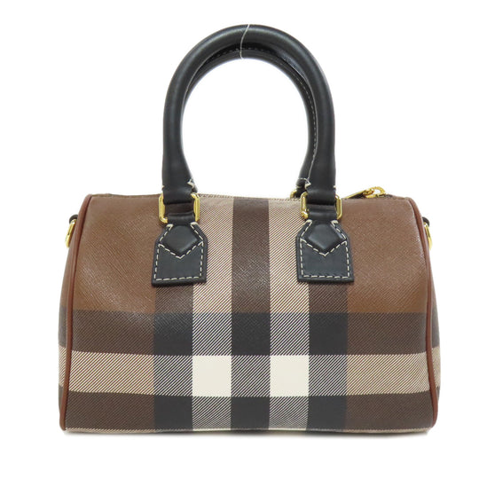 BURBERRY Handbag PVC Brown
