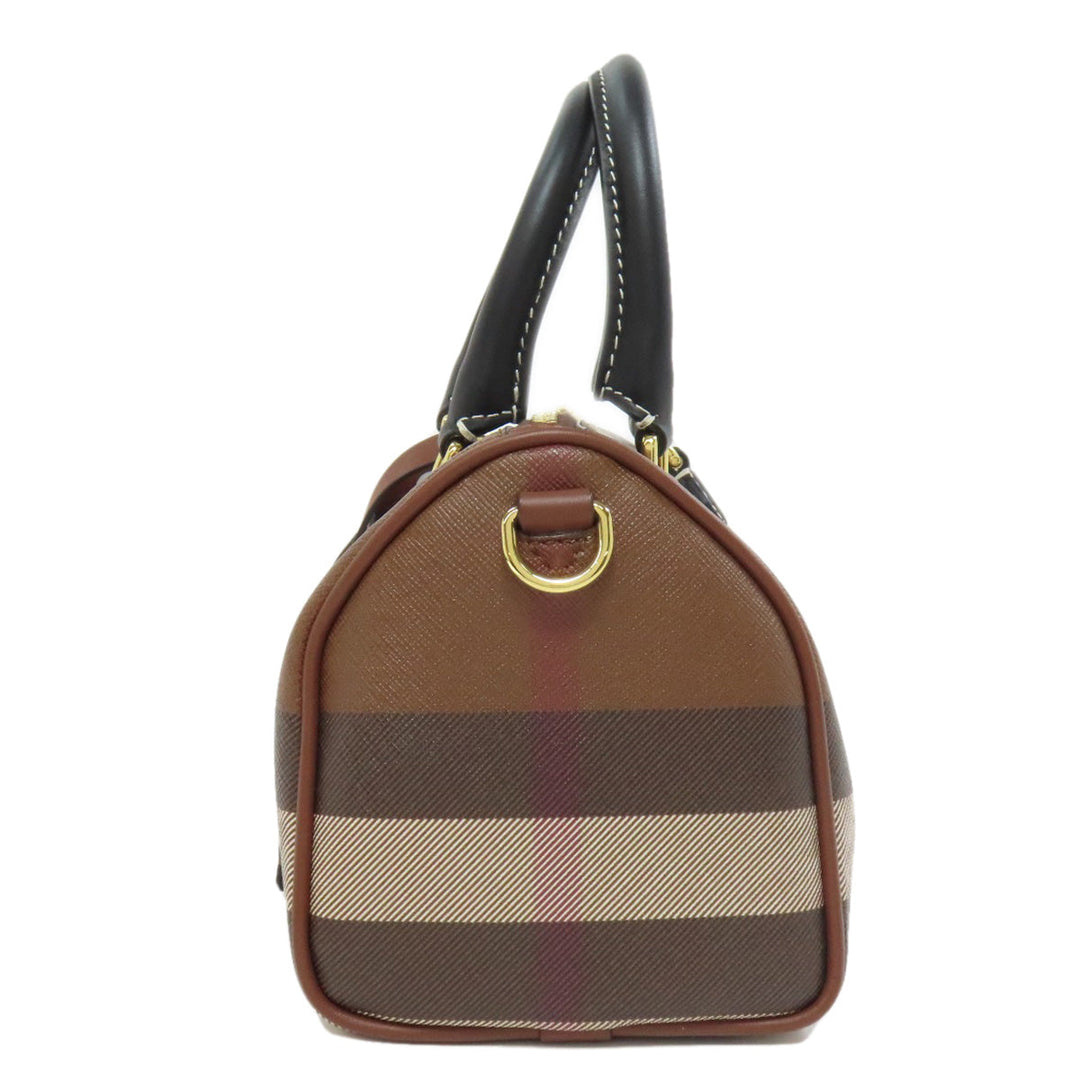 BURBERRY Handbag PVC Brown