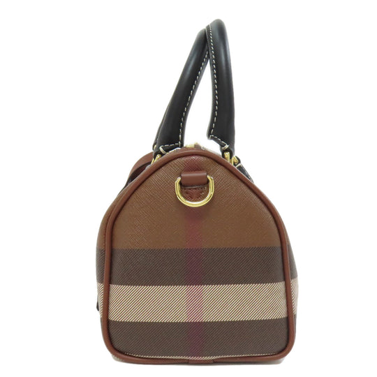 BURBERRY Handbag PVC Brown