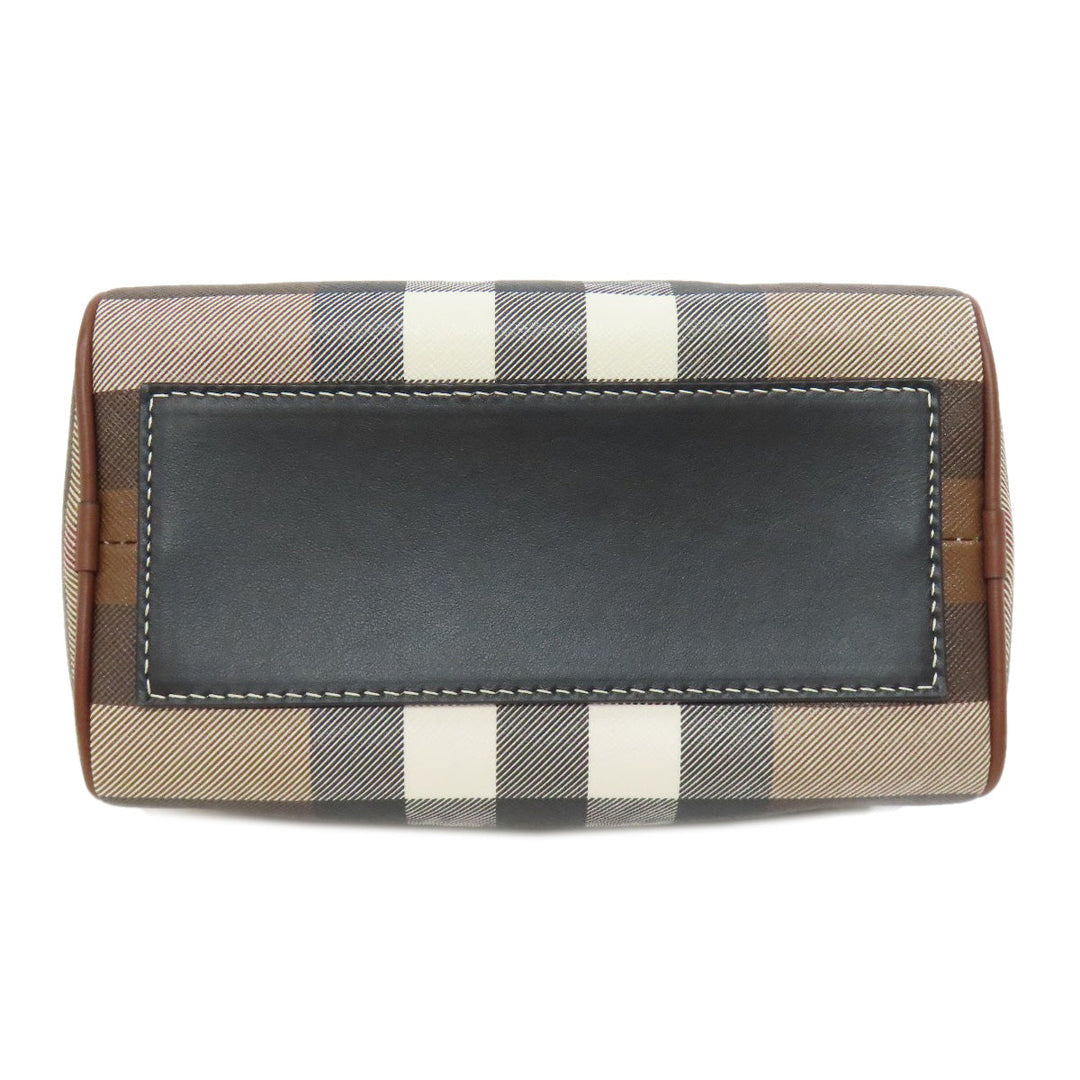 BURBERRY Handbag PVC Brown