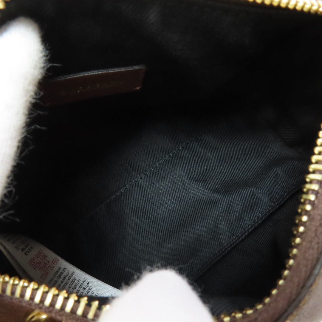 BURBERRY Handbag PVC Brown