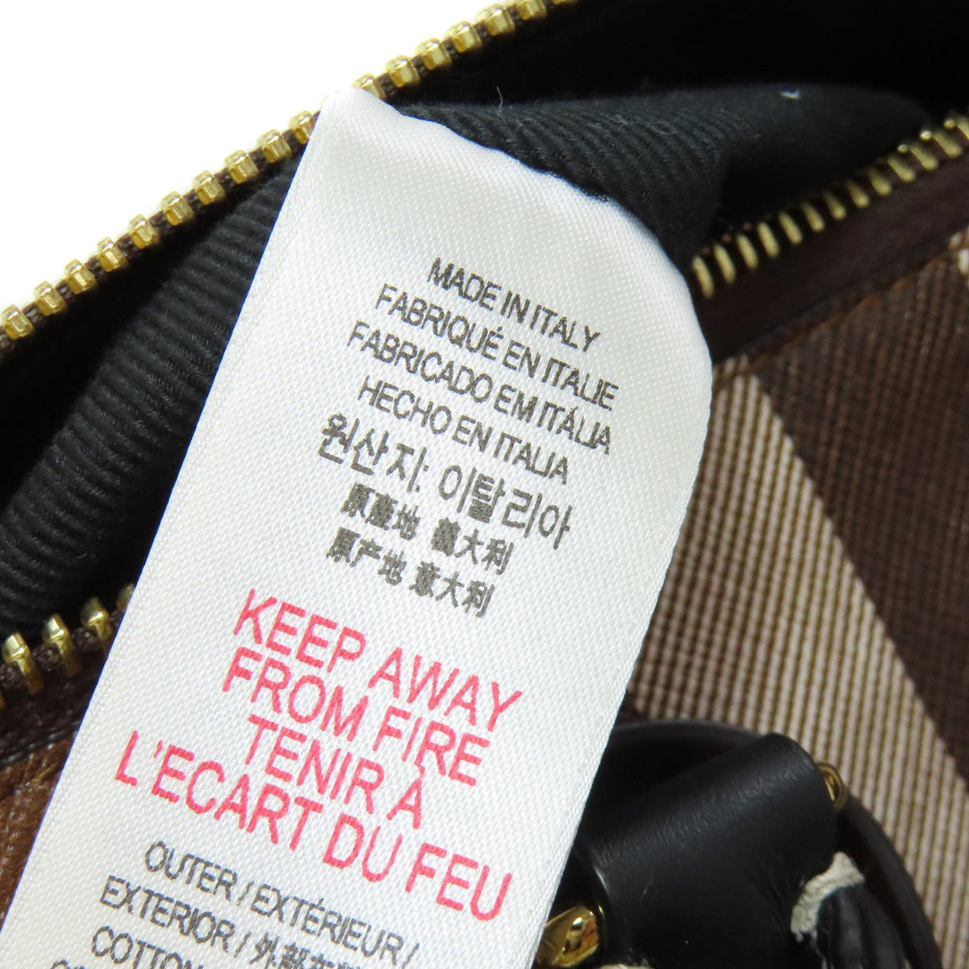 BURBERRY Handbag PVC Brown