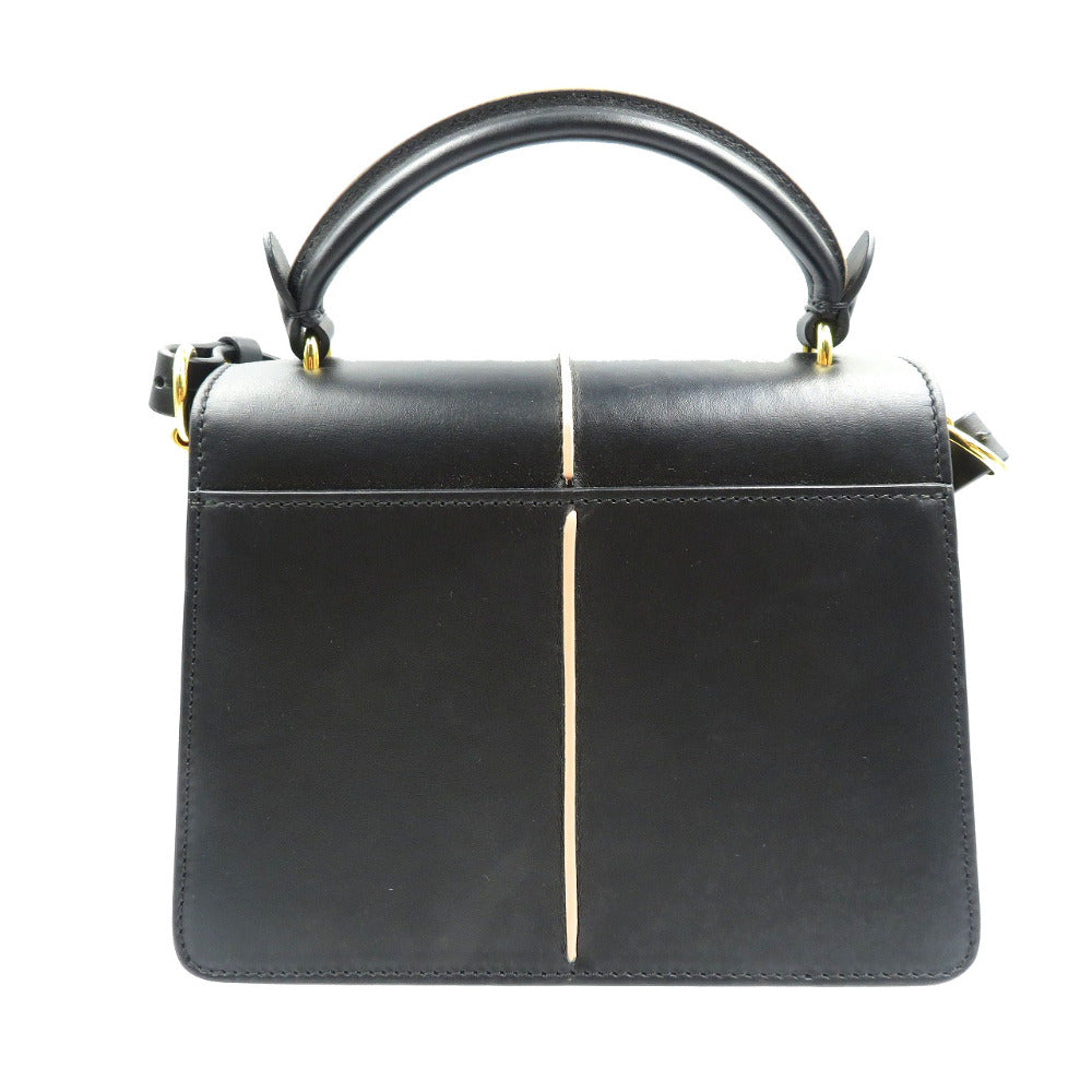 MARNI Shoulder Bag BMMP0027Y0 Calfskin black Attache Bag Women Used Authentic