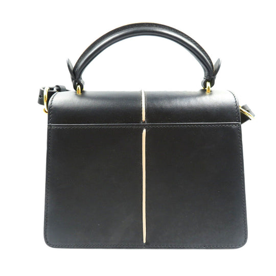 MARNI Shoulder Bag BMMP0027Y0 Calfskin black Attache Bag Women Used Authentic
