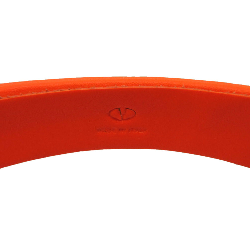 VALENTINO Bangle rubber Orange Studs mens Used Authentic