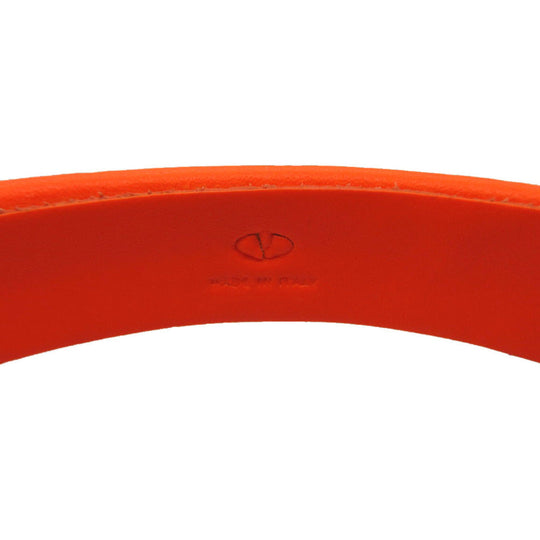VALENTINO Bangle rubber Orange Studs mens Used Authentic