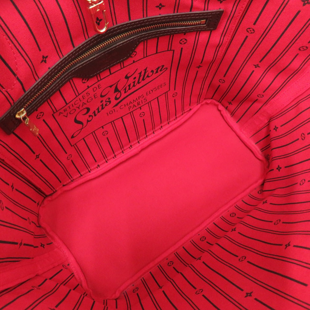 LOUIS VUITTON Tote Bag N51105 Damier canvas Brown Damier Neverfull MM Women Used Authentic