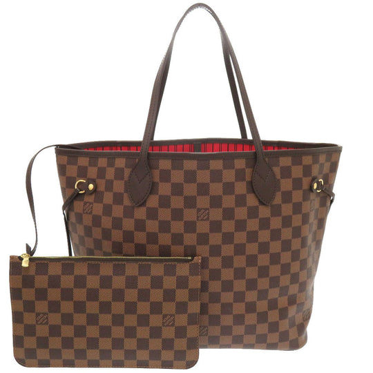 LOUIS VUITTON Tote Bag N41358 Damier canvas Slys Damier New Neverfull MM Women Used Authentic