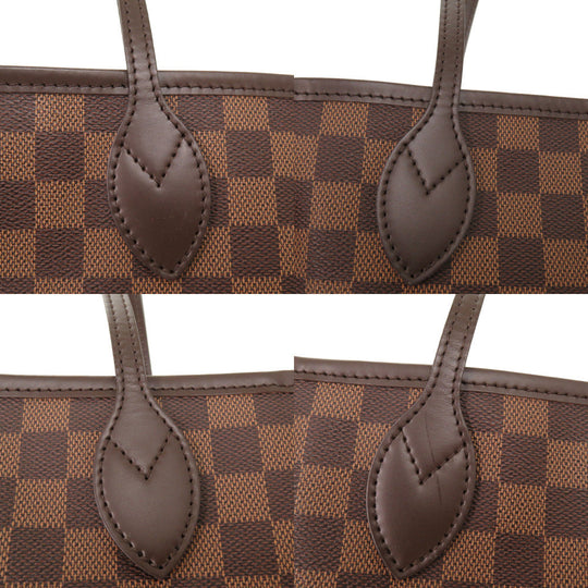 LOUIS VUITTON Tote Bag N41358 Damier canvas Slys Damier New Neverfull MM Women Used Authentic