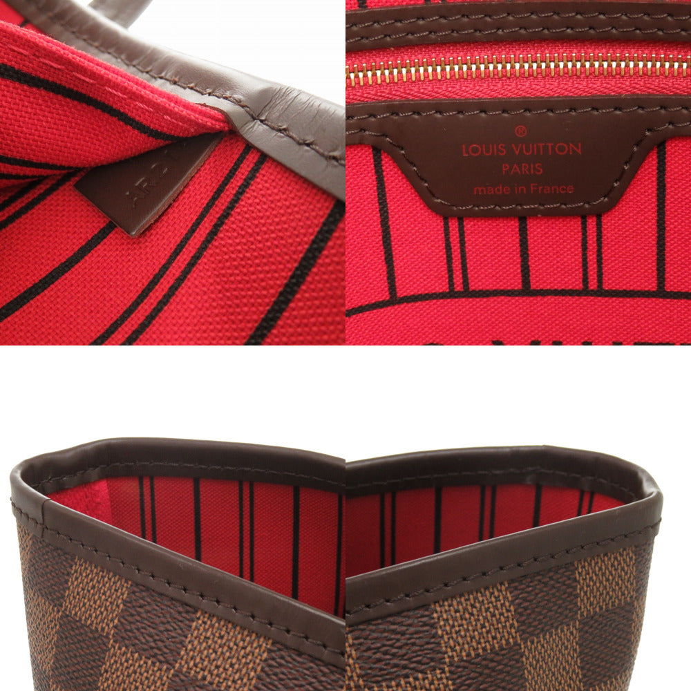 LOUIS VUITTON Tote Bag N41358 Damier canvas Slys Damier New Neverfull MM Women Used Authentic