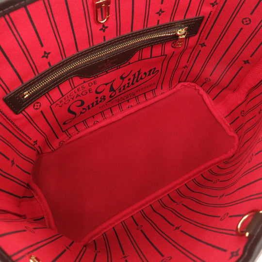 LOUIS VUITTON Tote Bag N51109 Damier canvas Brown Damier Never full PM Women Used Authentic