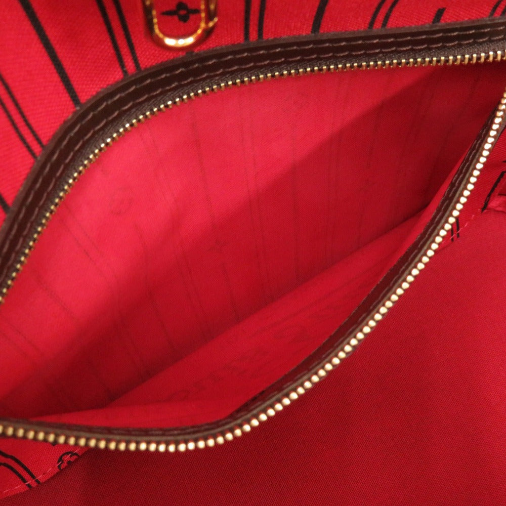 LOUIS VUITTON Tote Bag N51109 Damier canvas Brown Damier Never full PM Women Used Authentic