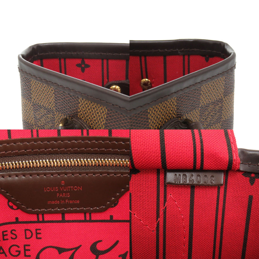 LOUIS VUITTON Tote Bag N51109 Damier canvas Brown Damier Never full PM Women Used Authentic