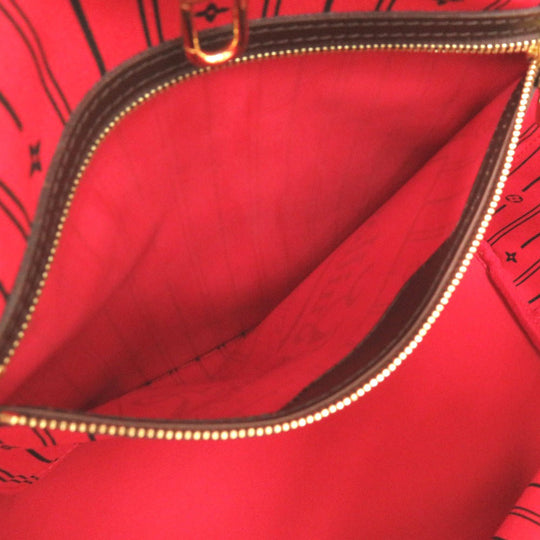 LOUIS VUITTON Tote Bag N51105 Damier canvas Brown Damier Neverfull MM Women Used Authentic