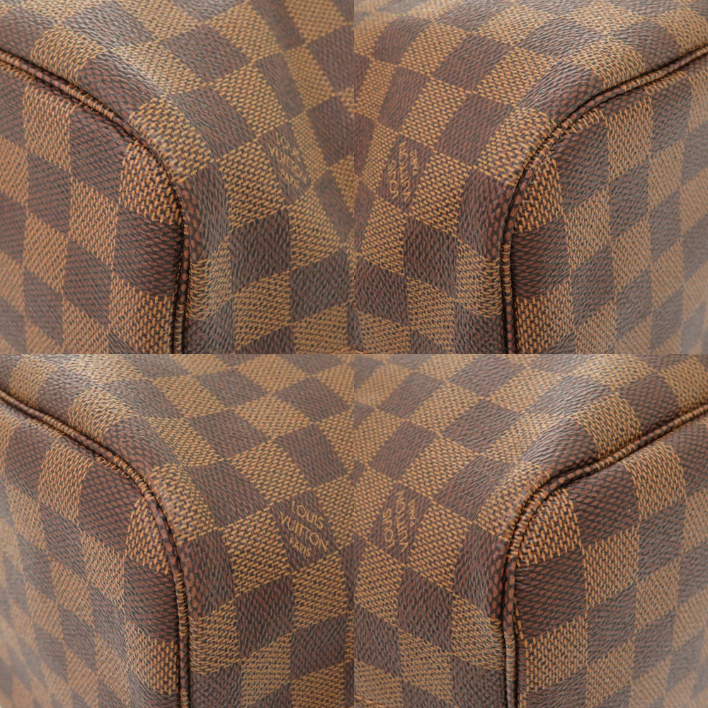 LOUIS VUITTON Tote Bag N51105 Damier canvas Brown Damier Neverfull MM Women Used Authentic