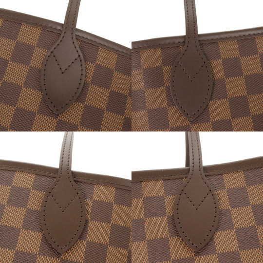 LOUIS VUITTON Tote Bag N51105 Damier canvas Brown Damier Neverfull MM Women Used Authentic