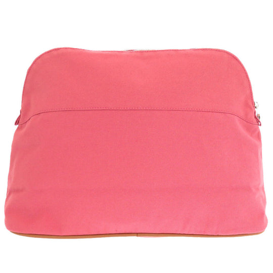 HERMES Pouch canvas pink Bolide Pouch TGM 34 Women Used Authentic
