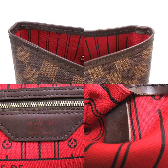 LOUIS VUITTON Tote Bag N51106 Damier canvas Brown Damier Neverfull GM Women Used Authentic