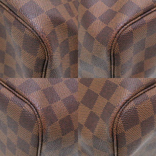 LOUIS VUITTON Tote Bag N51106 Damier canvas Brown Damier Neverfull GM Women Used Authentic