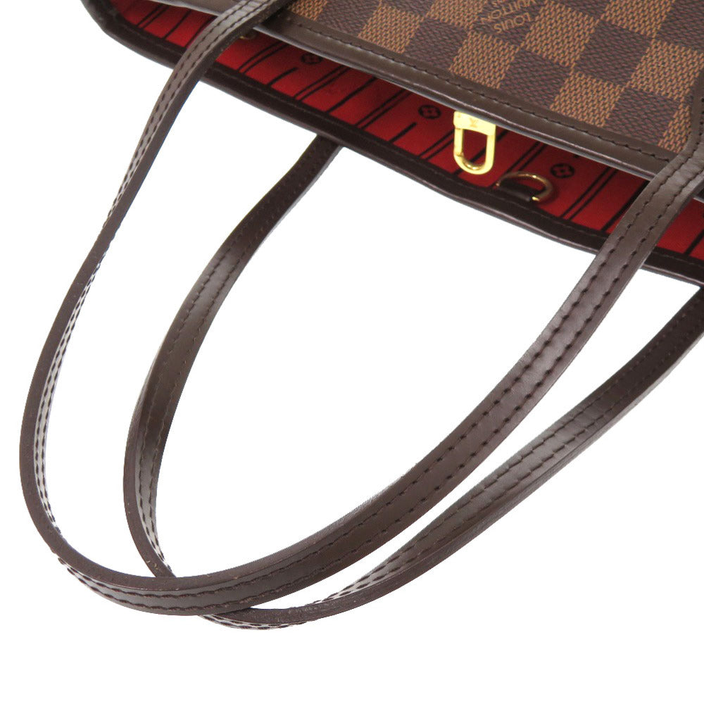 LOUIS VUITTON Tote Bag N51109 Damier canvas Brown Damier Never full PM Women Used Authentic