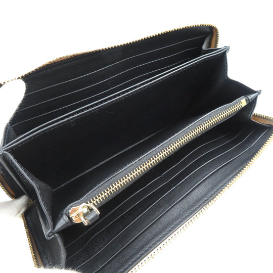 VALENTINO Long Wallet Purse PW2P0P88CMC leather gold Women Used Authentic