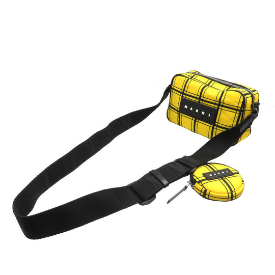 MARNI Shoulder Bag Nylon yellow Women Used Authentic