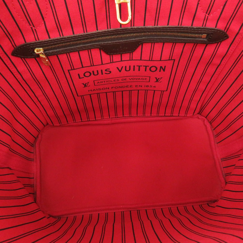 LOUIS VUITTON Tote Bag N41358 Damier canvas Slys Damier New Neverfull MM Women Used Authentic