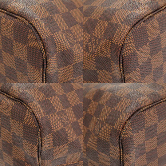 LOUIS VUITTON Tote Bag N51105 Damier canvas Brown Damier Neverfull MM Women Used Authentic