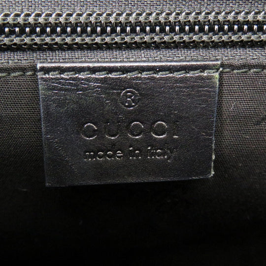 GUCCI Shoulder Bag 201732 PVC coated canvas black GG implementation Messenger bag mens Used Authentic