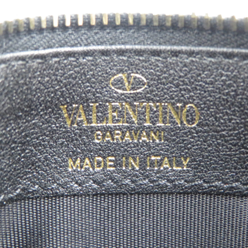 VALENTINO Coin case ZW2P0548BOL Calfskin black Women Used Authentic