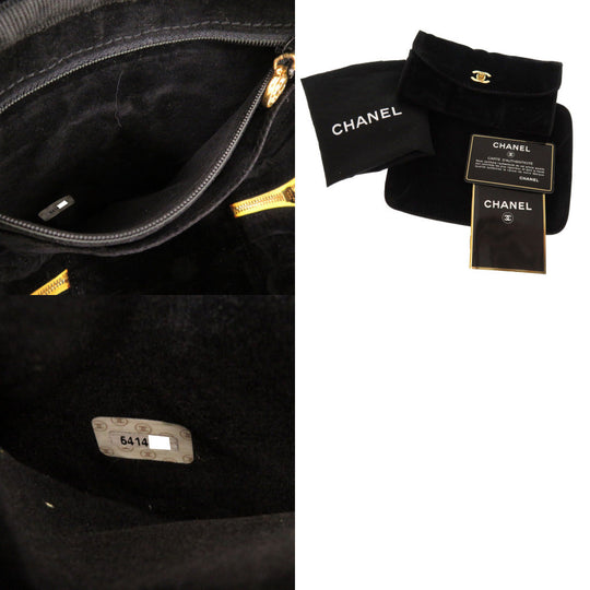 CHANEL Shoulder Bag Caviar skin yellow COCO Mark Vanity Bag Women Used Authentic