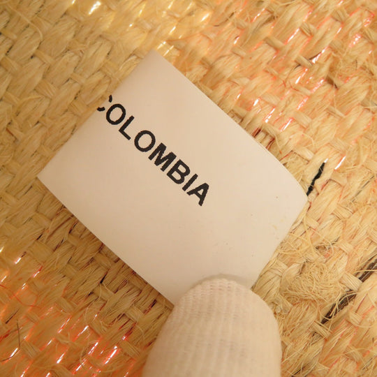 MARNI Tote Bag straw beige Market Stripes Women Used Authentic