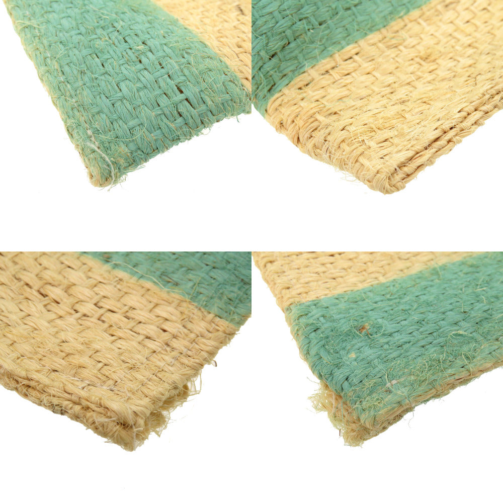 MARNI Tote Bag straw beige Market Stripes Women Used Authentic