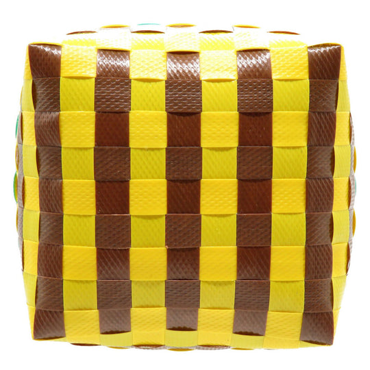 MARNI Handbag leather yellow Micro Basket Bag Women Used Authentic