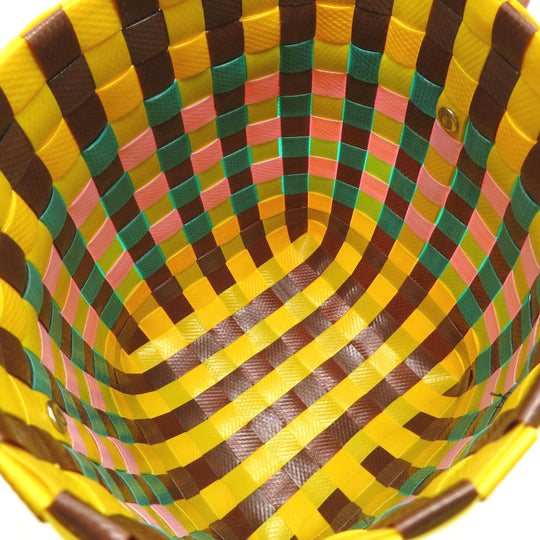 MARNI Handbag leather yellow Micro Basket Bag Women Used Authentic