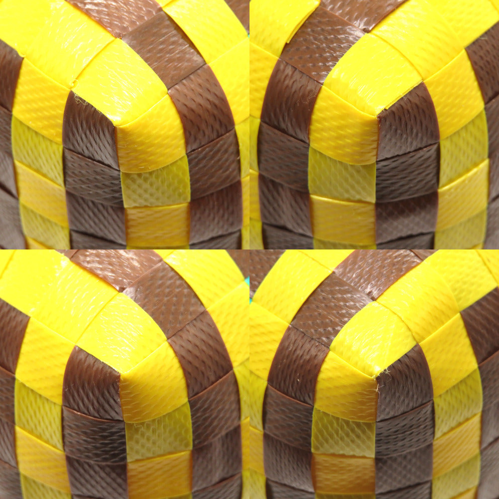 MARNI Handbag leather yellow Micro Basket Bag Women Used Authentic