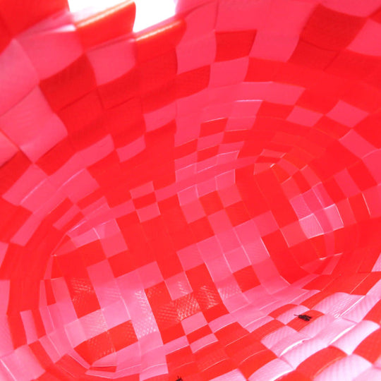 MARNI Handbag leather Red Diamond Basket Bag Women Used Authentic