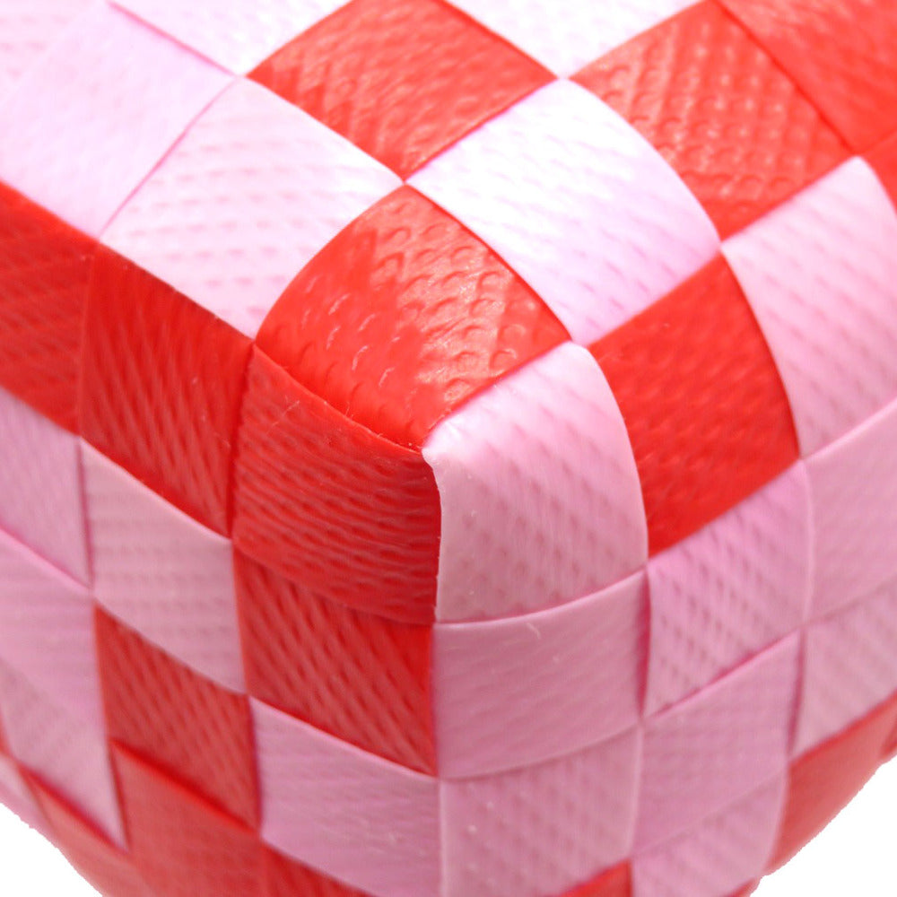 MARNI Handbag leather Red Diamond Basket Bag Women Used Authentic