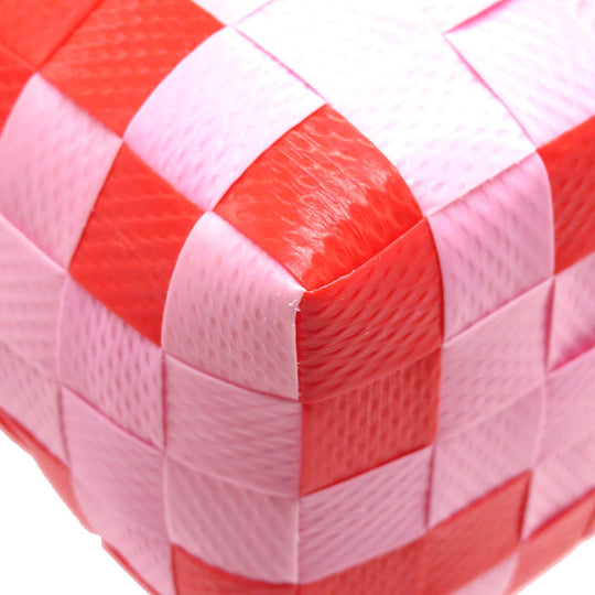 MARNI Handbag leather Red Diamond Basket Bag Women Used Authentic