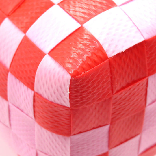 MARNI Handbag leather Red Diamond Basket Bag Women Used Authentic