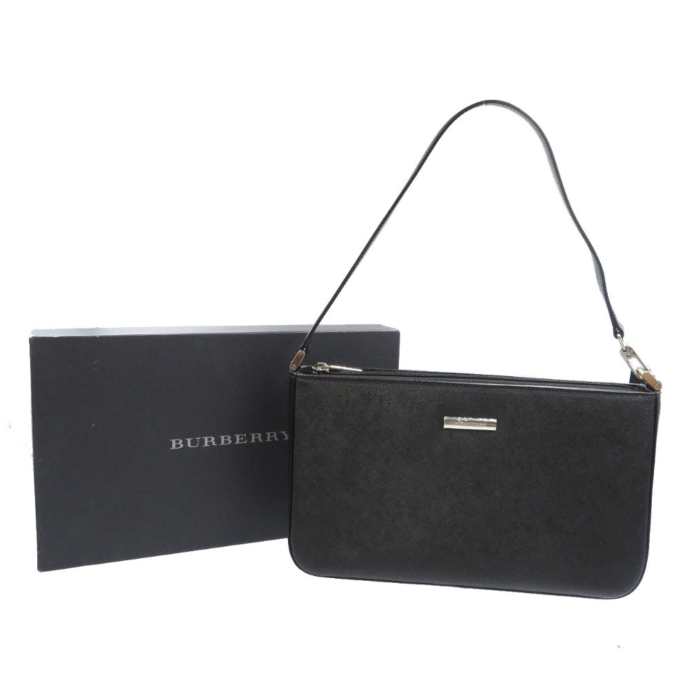 BURBERRY Handbag YM4017BH09 leather black Women Used Authentic