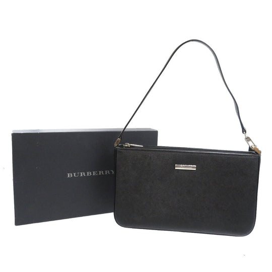 BURBERRY Handbag YM4017BH09 leather black Women Used Authentic