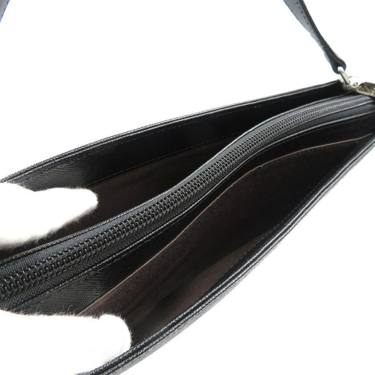 BURBERRY Handbag YM4017BH09 leather black Women Used Authentic