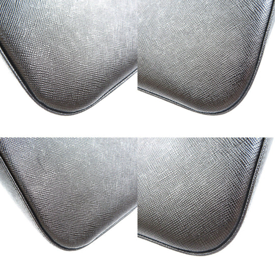 BURBERRY Handbag YM4017BH09 leather black Women Used Authentic