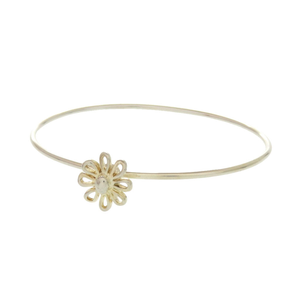 TIFFANY&Co. Bangle Silver925 Silver Daisy flower Women Used Authentic
