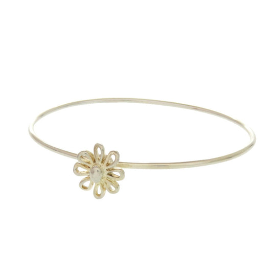 TIFFANY&Co. Bangle Silver925 Silver Daisy flower Women Used Authentic