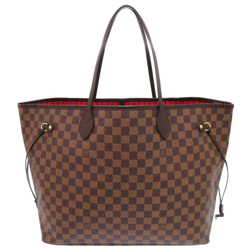 LOUIS VUITTON Tote Bag N51106 Damier canvas Brown Damier Ebene Neverfull GM Women Used Authentic