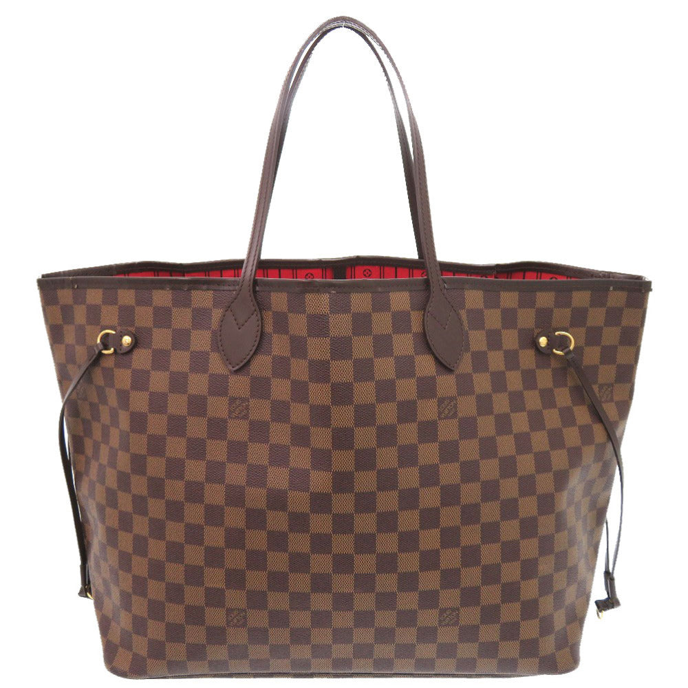 LOUIS VUITTON Tote Bag N51106 Damier canvas Brown Damier Ebene Neverfull GM Women Used Authentic